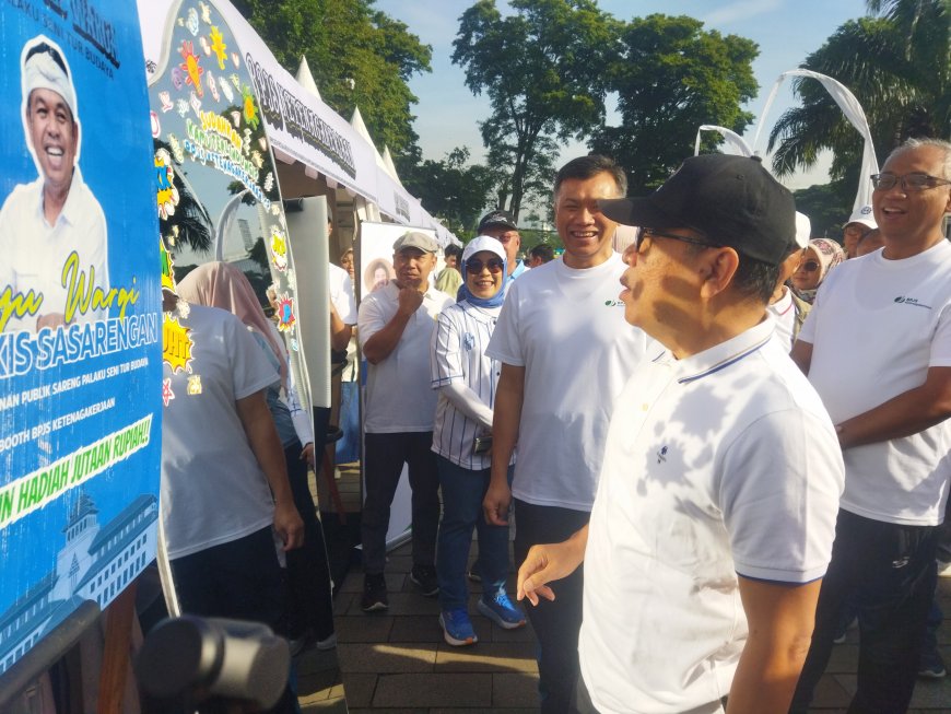 Booth BPJS Ketenagakerjaan Jabar Jadi Magnet Pengunjung di Acara Bakti Negeri untuk Pelaku Seni dan Budaya di Gedung Sate
