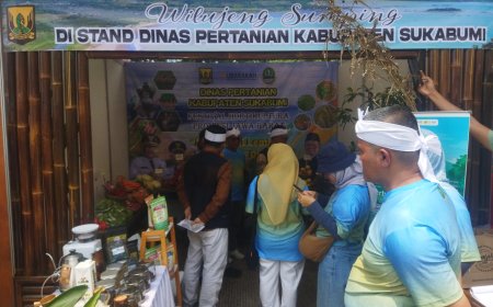 Beras Hanjeli Abah Asep Jadi Produk Andalan Stand Kabupaten Sukabumi di Festival Hortikultura Jabar 2025