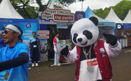 Cincau Cap Panda Turut Meriahkan Bandung Culture Run 2025 di Balai Kota Bandung