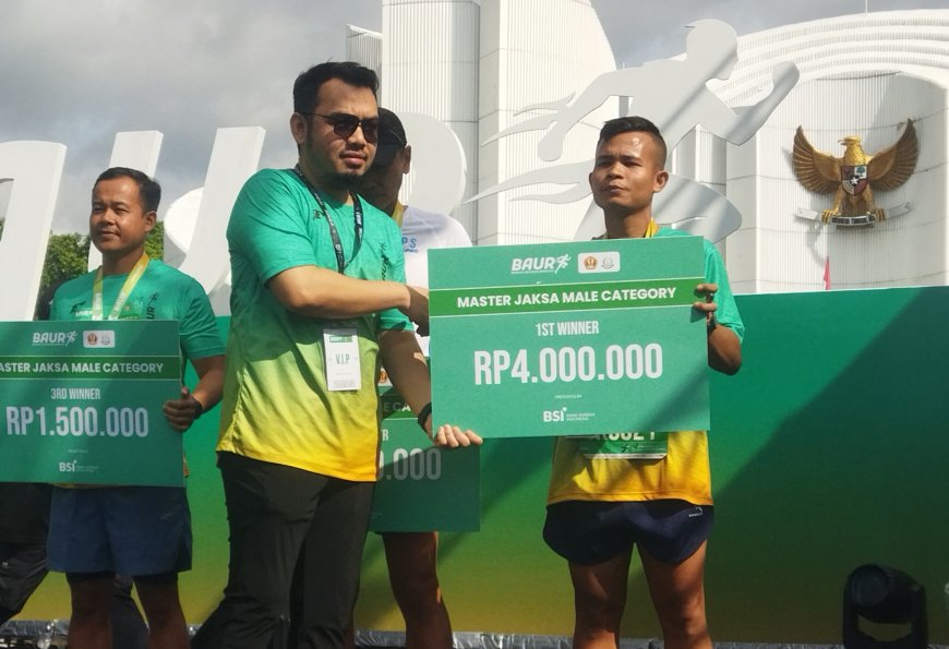 Untung Boy Situmorang Raih Juara 1 Master Jaksa Male di BAUR Run 2025
