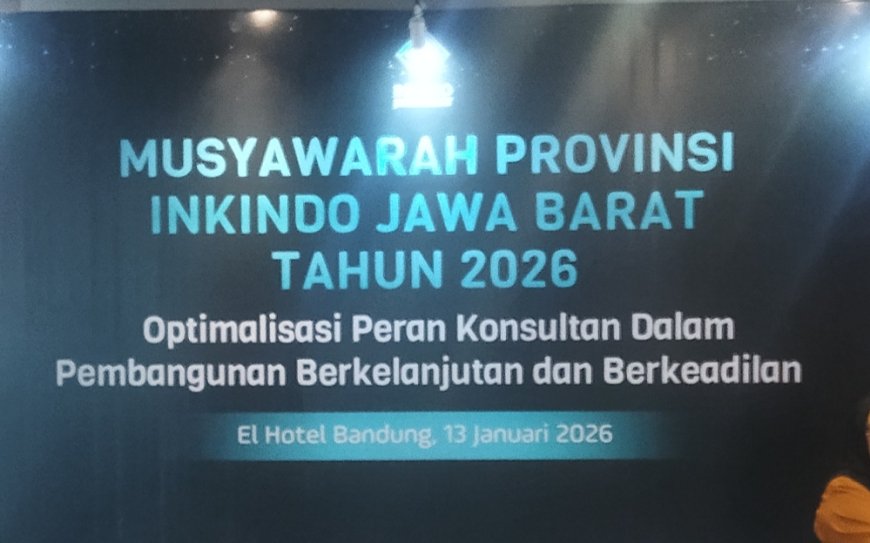 Wagub Jabar Buka Musprov XII INKINDO Jabar 2026, Tegaskan Peran Strategis Konsultan dalam Pembangunan Berkelanjutan