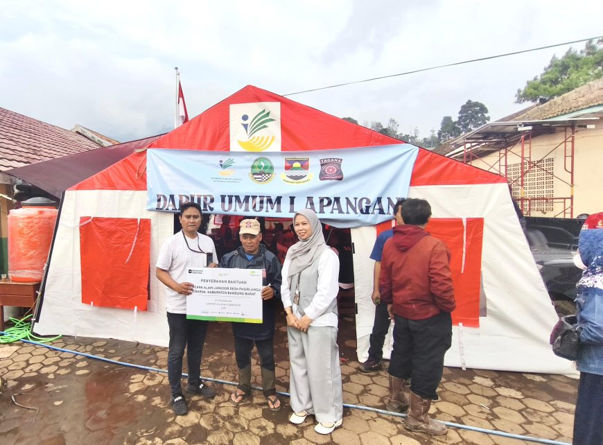 Pegadaian Kanwil X Jawa Barat Sigap Salurkan Bantuan Darurat untuk Korban Longsor Cisarua