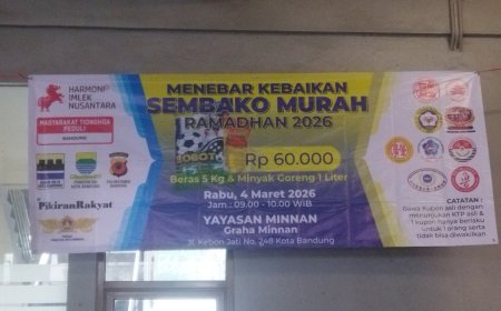 Bantu Ringankan Beban Warga, Yayasan Minnan Gelar Pasar Murah Ramadhan di Bandung