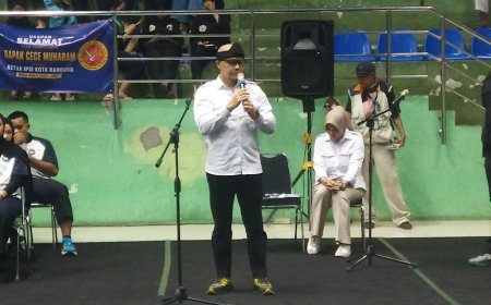 Hadiri Pelantikan Pengurus IPSI Periode 2025-2029, Edwin Senjaya Berharap Prestasi Pencak Silat Kota Bandung Mendunia