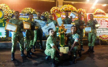 Sabet Juara Umum Tontangkas HUT ke-80 Kodam III/Siliwangi, Yonif 312/Kala Hitam Terima Penghargaan dan Hadiah Rp50 Juta