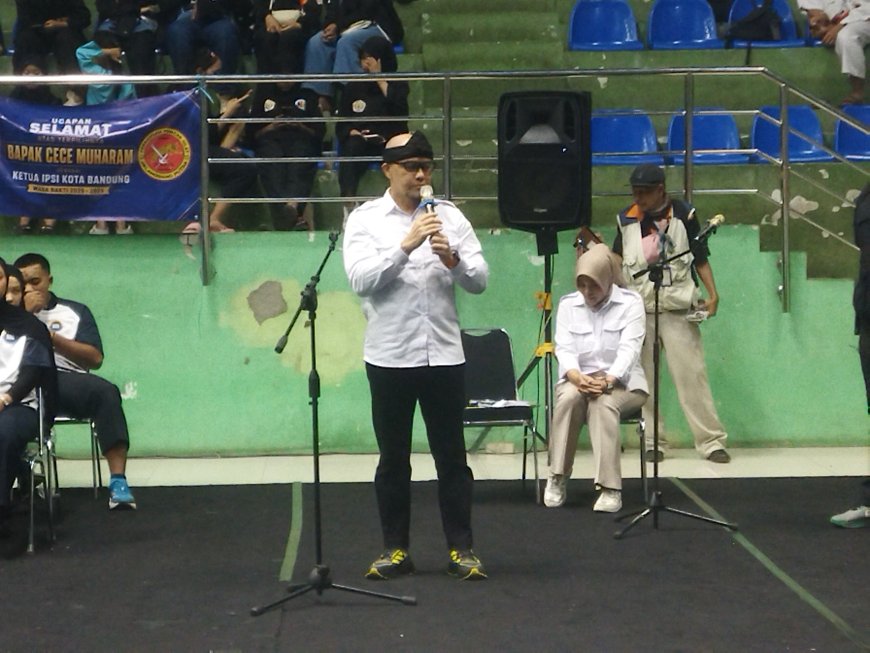 Hadiri Pelantikan Pengurus IPSI Periode 2025-2029, Edwin Senjaya Berharap Prestasi Pencak Silat Kota Bandung Mendunia