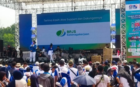 BPJS Ketenagakerjaan Jadi Sponsor Utama Fun Walk Hari BPR-BPRS Nasional 2026 di Lapangan Tegallega Bandung