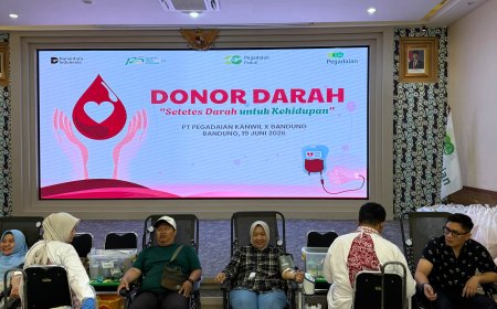 Perkuat Kepedulian Sosial, Pegadaian Kanwil X Jabar Gelar Aksi Donor Darah untuk Sesama