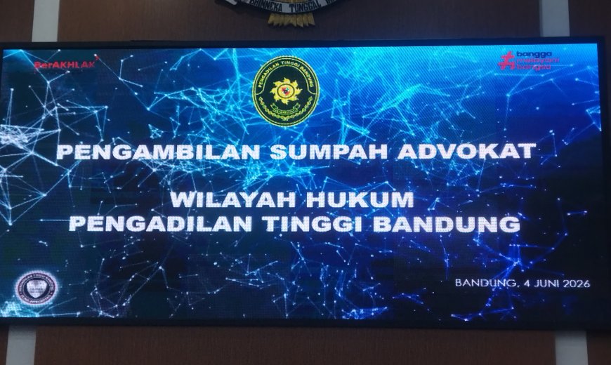 Melahirkan Advokat Berintegritas, DPN PENADI Kawal Pengambilan Sumpah di Pengadilan Tinggi Bandung