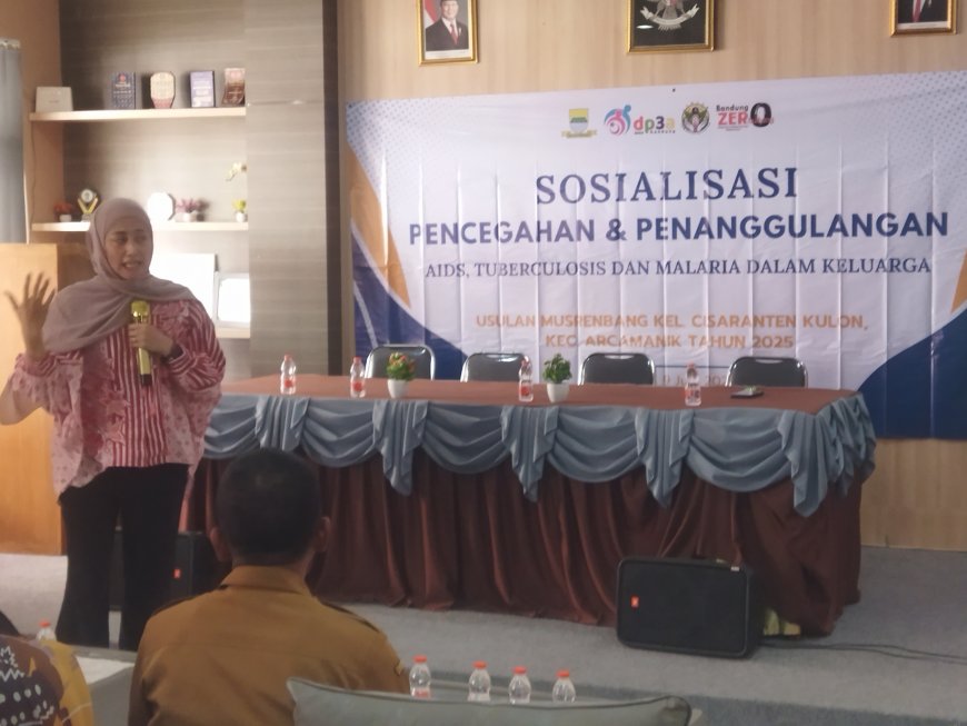 Perkuat Benteng Keluarga, DP3A Kota Bandung Gelar Sosialisasi Pencegahan AIDS, TBC, dan Malaria di Arcamanik