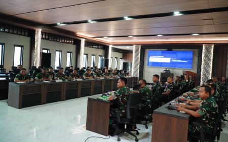 Rapat Evaluasi Bidang Pengamanan, Dirum Kodiklatad Tekankan deteksi dini dan Cegah Terulangnya Pelanggaran