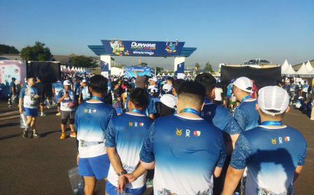 Sensasi Lari di Lintasan Steril Militer, Ribuan Peserta Tumpah Rasuah di Duraking Air Force Run Lanud Husein Sastranegara
