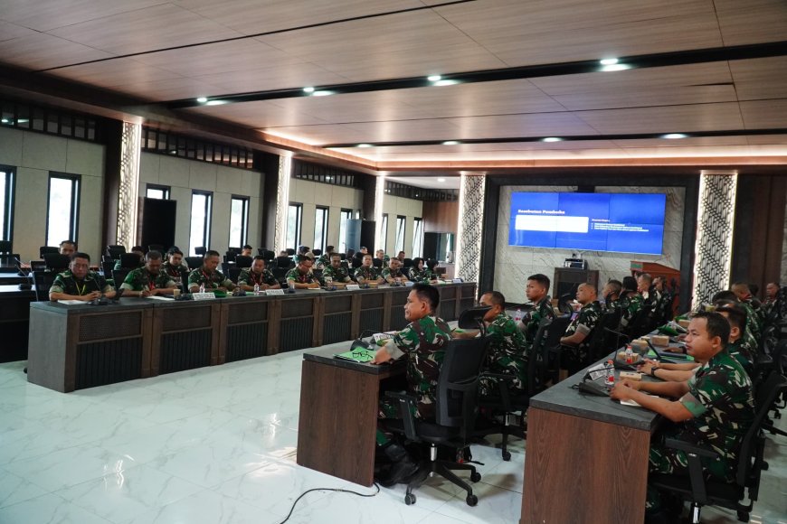 Rapat Evaluasi Bidang Pengamanan, Dirum Kodiklatad Tekankan deteksi dini dan Cegah Terulangnya Pelanggaran