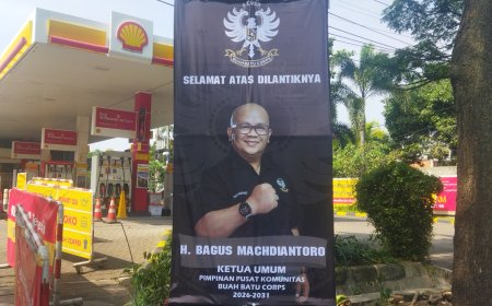 H. Bagus Machdiantoro Resmi Dilantik Jadi Ketum Komunitas BBC Periode 2026–2031, Ucapan Selamat Hiasi Sudut Kota Bandung