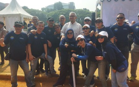 Ratusan Warga Antusias Ikuti Festival Senam Sehat Bandung Utama di Lapangan Saparua