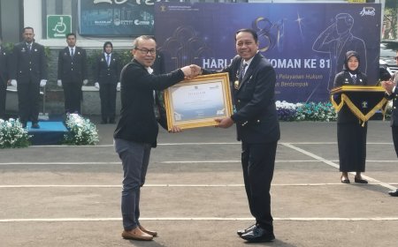 Hari Pengayoman ke-81: Disparbud Jabar Raih Penghargaan Khusus Kemenkum Atas Sinergi Pelayanan dan Perlindungan Kekayaan Intelektual