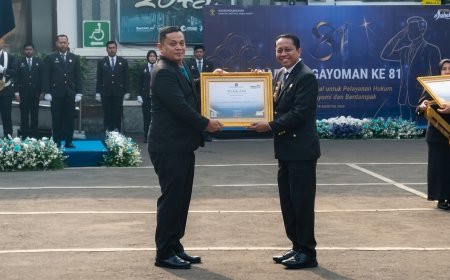Sinergi Nyata Memberantas Narkoba, BNNP Jabar Terima Penghargaan di Puncak Hari Pengayoman Ke-81