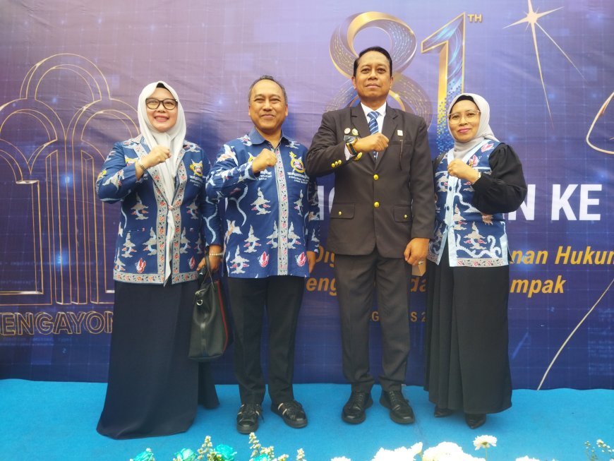 Pengwil Jabar INI Hadiri Puncak Syukuran Hari Pengayoman ke-81 di Kanwil Kemenkum Jabar